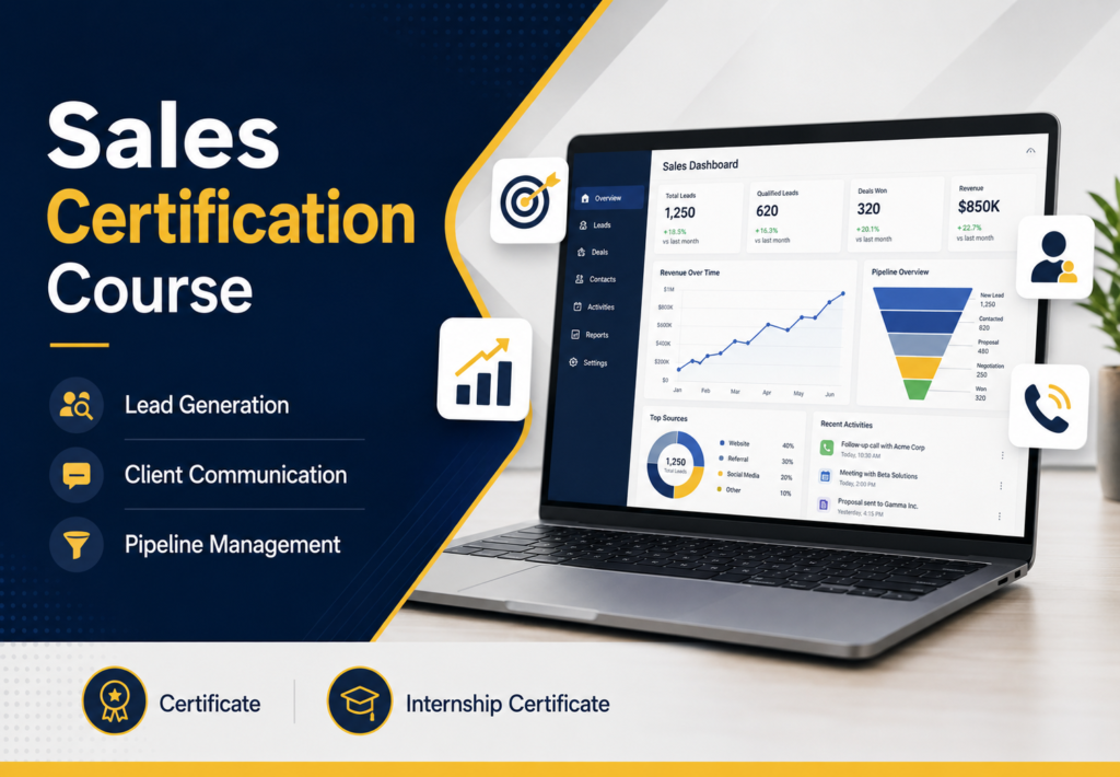 Sales Certification Course with Internship Certificate