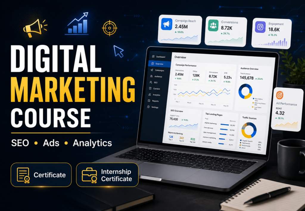 Digital Marketing Certification Course with Internship Certificate