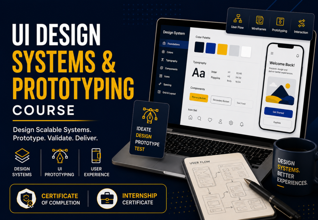 UI Design Systems and Prototyping Course