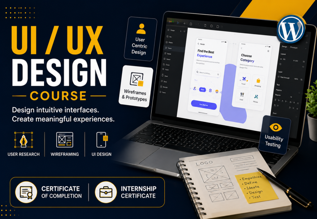 UI/UX Design Certification Course with Internship Certificate